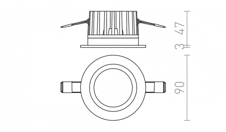 TOLEDO R  biała  230V LED 7W 60° IP44  3000K