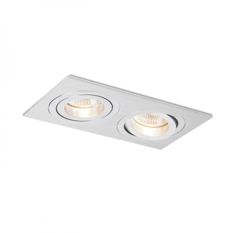 Przejdź do produktu PASADENA GU10 SQ II wpuszczana  aluminium szczotkowane 230V LED GU10 2x7W