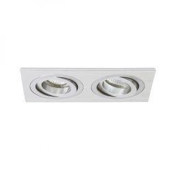 PASADENA GU10 SQ II wpuszczana  aluminium szczotkowane 230V GU10 2x50W