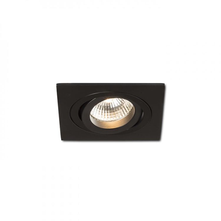 PASADENA GU10 SQ I wpuszczana czarna  230V GU10 50W