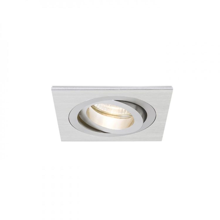 PASADENA GU10 SQ I wpuszczana  aluminium szczotkowane 230V GU10 50W