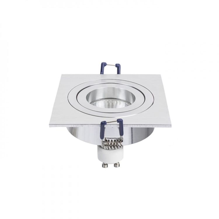 PASADENA GU10 SQ I wpuszczana  aluminium szczotkowane 230V GU10 50W