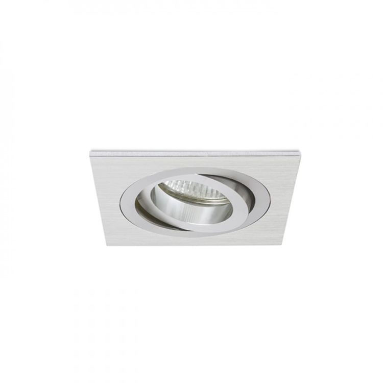 PASADENA GU10 SQ I wpuszczana  aluminium szczotkowane 230V GU10 50W