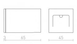 AMARO wpuszczana biała  230V LED 3W 60°  3000K