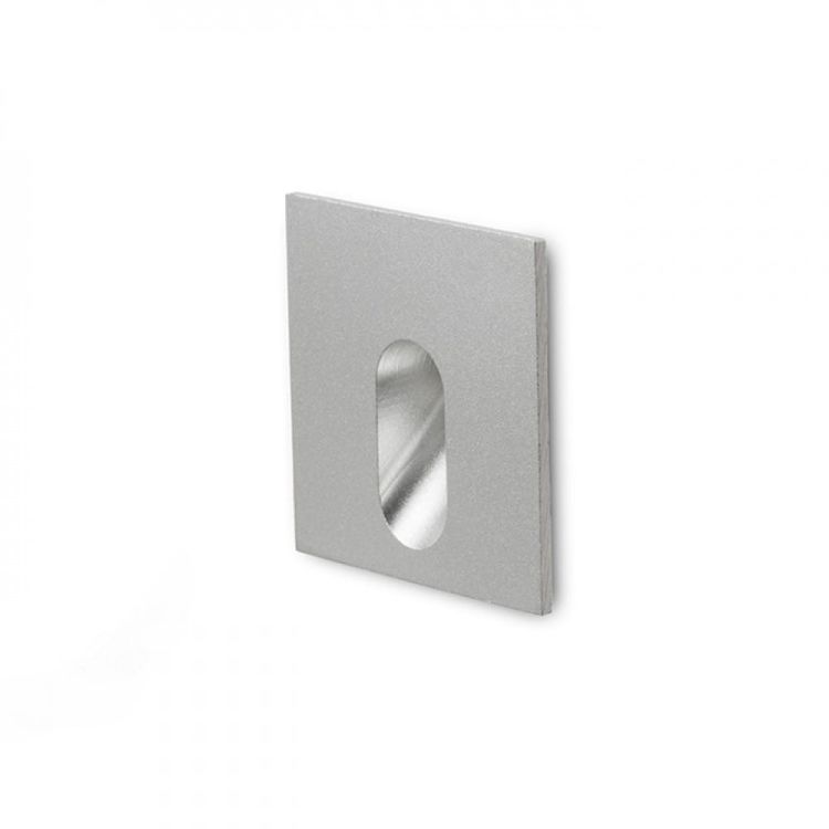 MEMPHIS SQ wpuszczana w ścianę srebrno-szara 230V LED 3W 60° 3000K