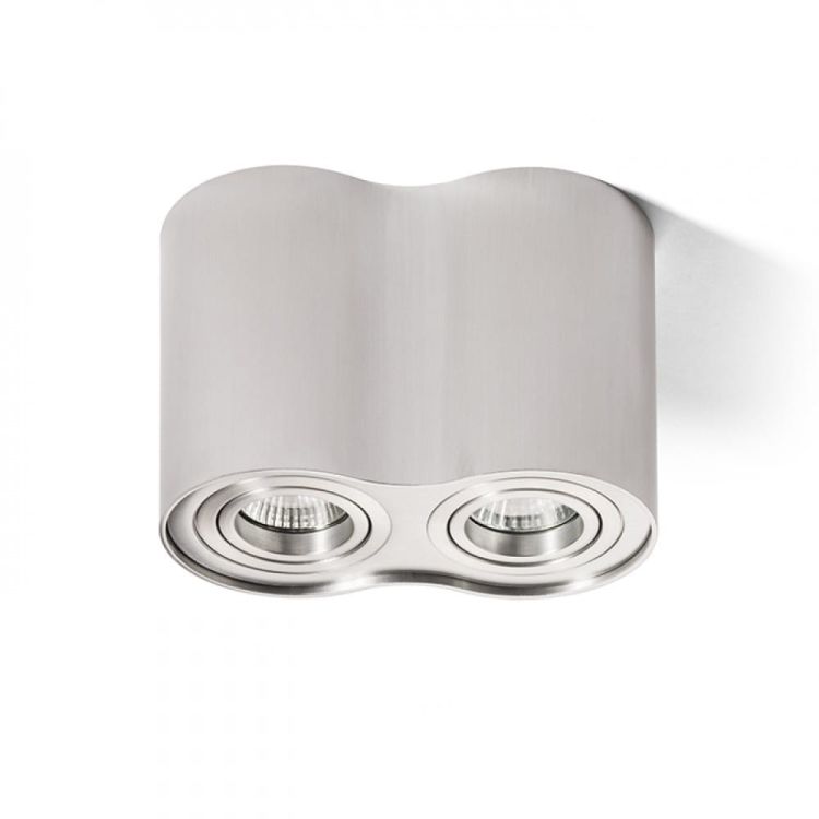 MILANO II sufitowa  aluminium szczotkowane 230V GU10 2x35W