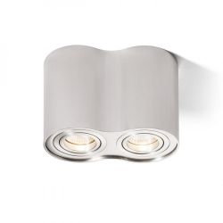 MILANO II sufitowa  aluminium szczotkowane 230V GU10 2x35W