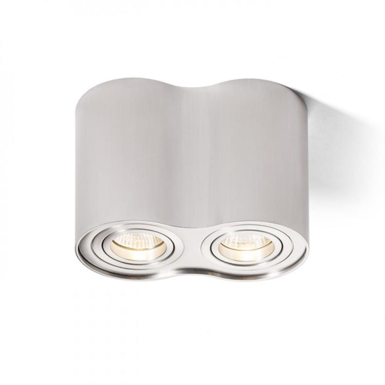 MILANO II sufitowa  aluminium szczotkowane 230V GU10 2x35W
