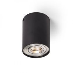 MILANO I sufitowa czarna matowa  aluminium szczotkowane 230V GU10 35W