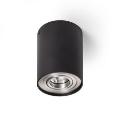 MILANO I sufitowa czarna matowa  aluminium szczotkowane 230V GU10 35W