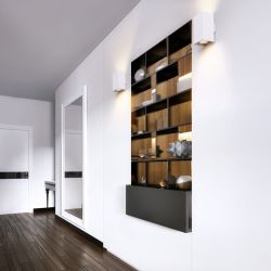 AGATE II ścienna biała matowa   230V GU10 2x35W