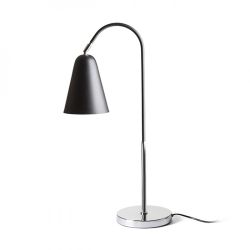 GARBO stołowa czarna chrom 230V E27 28W