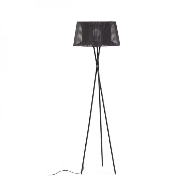 BOULOGNE podłogowa czarna  230V E27 28W