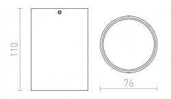 VADE R  biała/czarna  230V GU10 35W