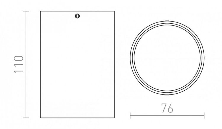 VADE R  biała/czarna  230V GU10 35W