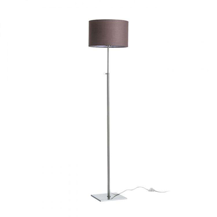 EDIKA podłogowa brązowa nikiel mat 230V E27 42W