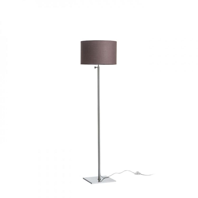 EDIKA podłogowa brązowa nikiel mat 230V E27 42W