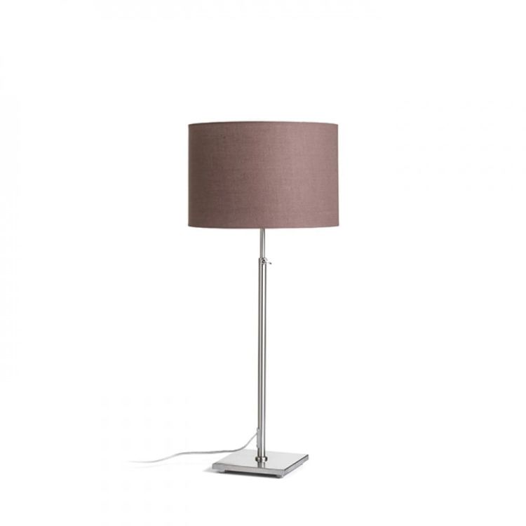 EDIKA stołowa brązowa nikiel mat 230V E27 42W