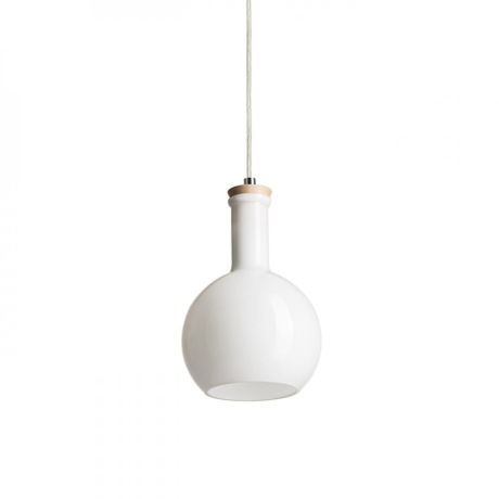 Przejdź do produktu PULIRE RD wisząca  szkło opalowe/drewno/chrom 230V LED E14 6W