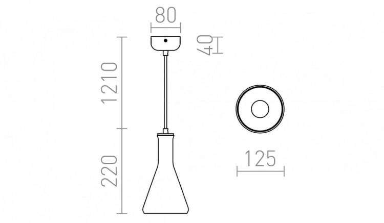 PULIRE CON wisząca  szkło opalowe/drewno/chrom 230V E14 28W