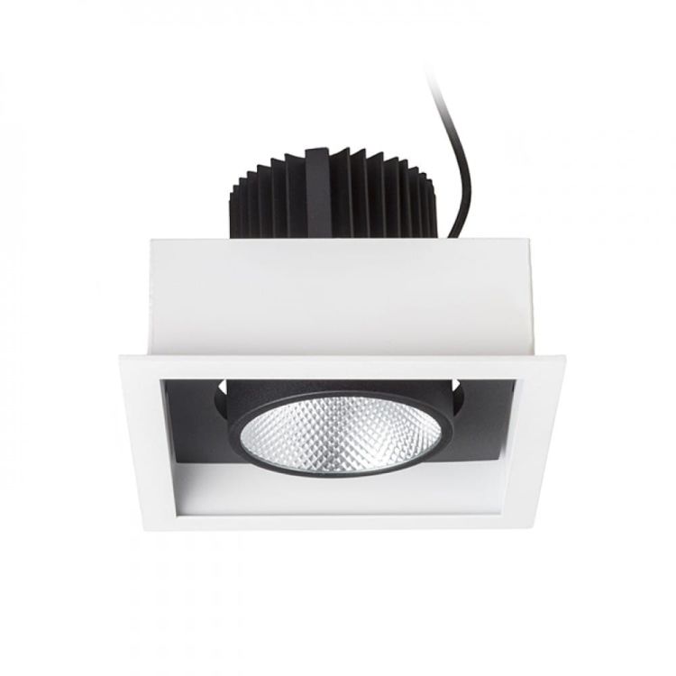 TOMBOY  biała/czarna  230V LED 25W 38°  3000K