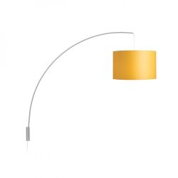 BEND podstawa ścienna łukowa  nikiel mat 230V E27 42W
