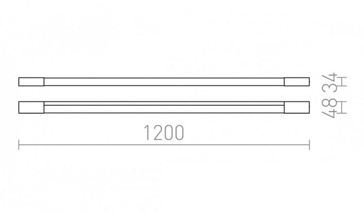AMENITY 120 ścienna  chrom 230V LED 14W IP44  3000K