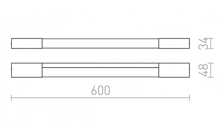AMENITY 60 ścienna  chrom 230V LED 8W IP44  3000K