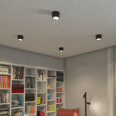 Przejdź do produktu KELLY LED DIMM sufitowa czarna  230V LED 15W 45°  3000K