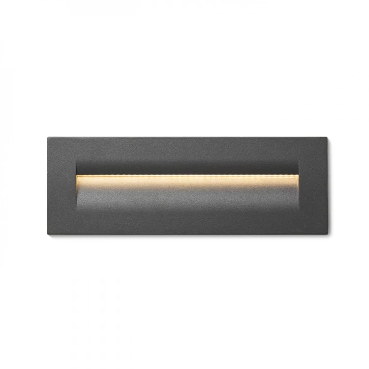 RASQ wpuszczana w ścianę antracyt  230V LED 8.5W IP65  3000K