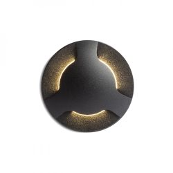 KICK III wpuszczana czarna  230V LED 3W IP54  3000K