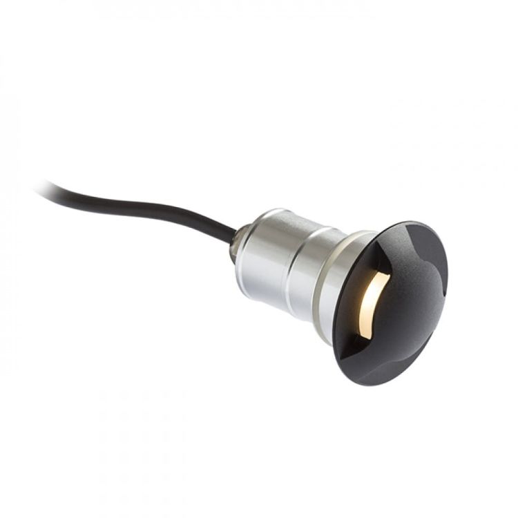 KICK III wpuszczana czarna  230V LED 3W IP54  3000K