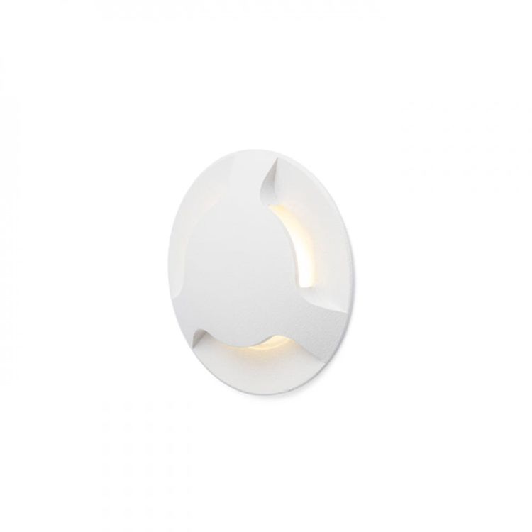 KICK III wpuszczana biała  230V LED 3W IP54  3000K