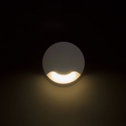 KICK I wpuszczana biała  230V LED 3W IP54  3000K