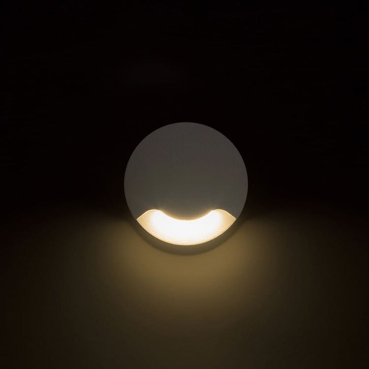 KICK I wpuszczana biała  230V LED 3W IP54  3000K