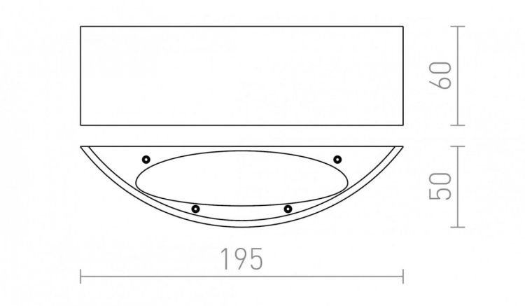 NAXOS ścienna biała  230V LED 6W  3000K