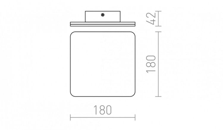 VIENNA natynkowa biała  230V LED 9W  3000K