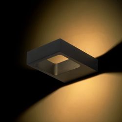 LEA ścienna czarna  230V LED 6W  3000K