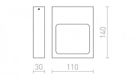 Przejdź do produktu LEA ścienna biała  230V LED 6W  3000K