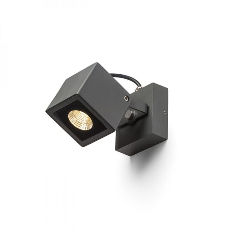 BORA ścienna antracyt  230V LED 6W 44° IP54  3000K