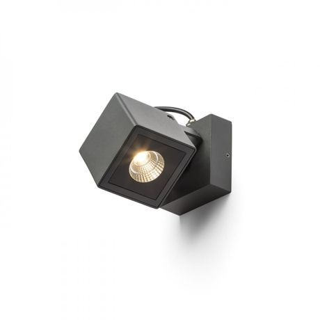 Przejdź do produktu BORA ścienna antracyt  230V LED 6W 44° IP54  3000K