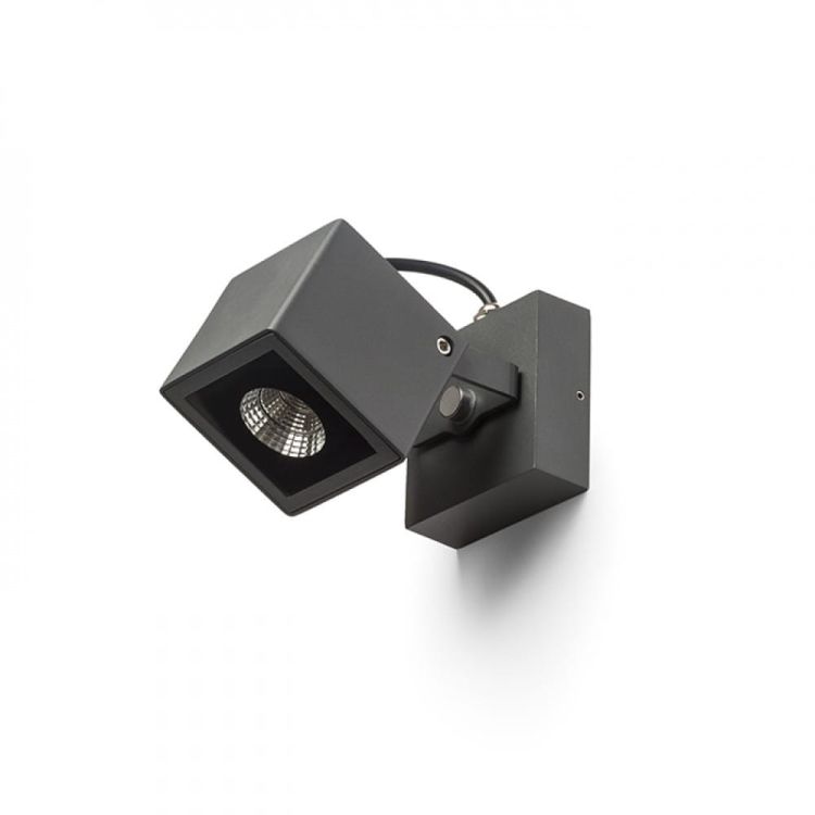 BORA ścienna antracyt  230V LED 6W 44° IP54  3000K