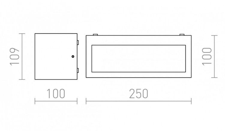 DURANT ścienna antracyt  230V E27 18W IP54