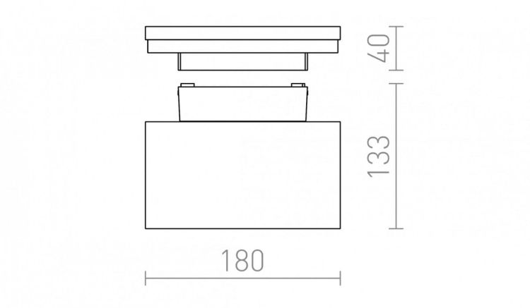 XYLO ścienna antracyt  230V LED 8W IP54  3000K