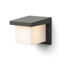 HIDE SQ ścienna antracyt  230V E27 13W IP44