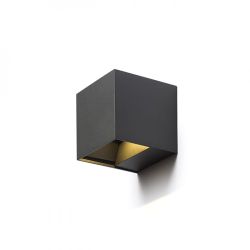 CARRE ścienna antracyt  230V LED 2x3W IP54  3000K