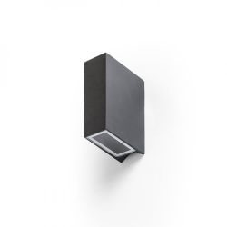 UKKO ścienna czarna  230V LED 2x3W 55° IP54  3000K