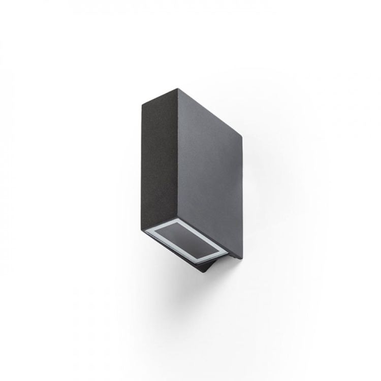 UKKO ścienna czarna  230V LED 2x3W 55° IP54  3000K