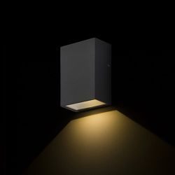 PEKKO ścienna czarna  230V LED 3W 67° IP54  3000K