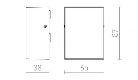 Przejdź do produktu PEKKO ścienna biała  230V LED 3W 67° IP54  3000K
